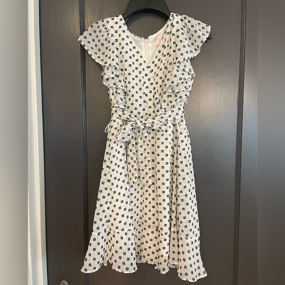 GB girls black and white dress